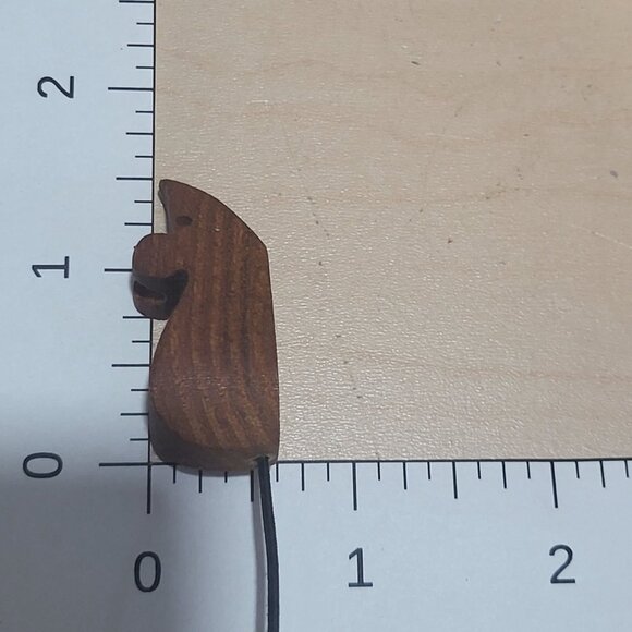 Vintage Three Miniature Wooden Mice Figurines Handmade Craft - Picture 9 of 9